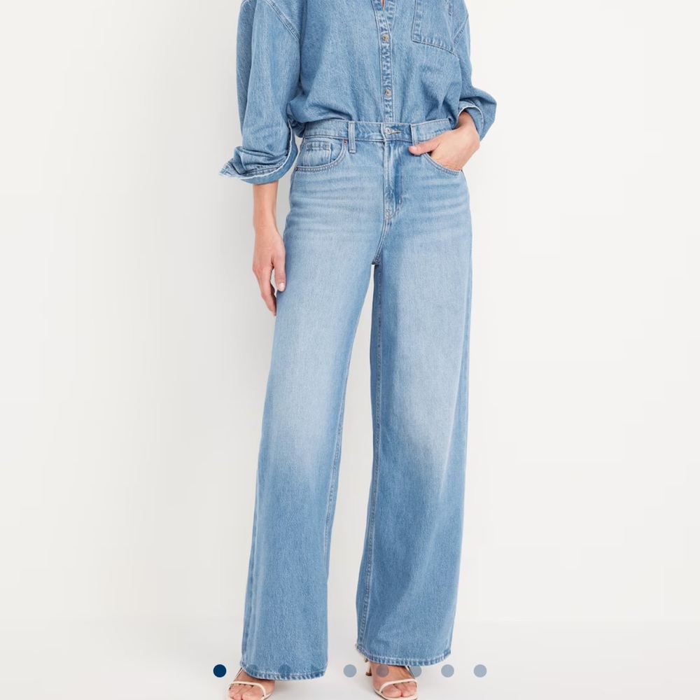 NWT Old Navy High-Waisted Baggy Wide-Leg Jeans